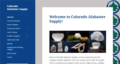 Desktop Screenshot of coloradoalabaster.com